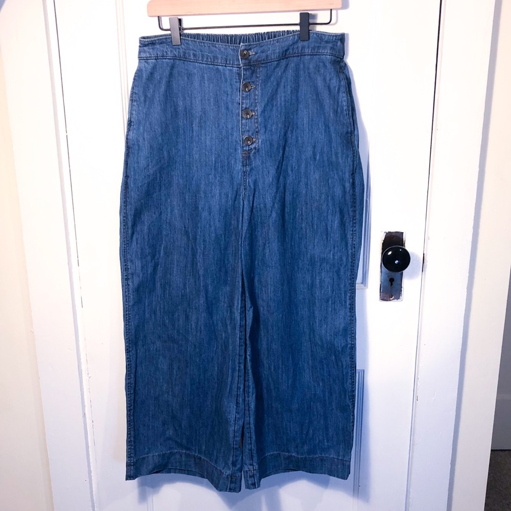 LC High Waist Wide Leg Crop Jean